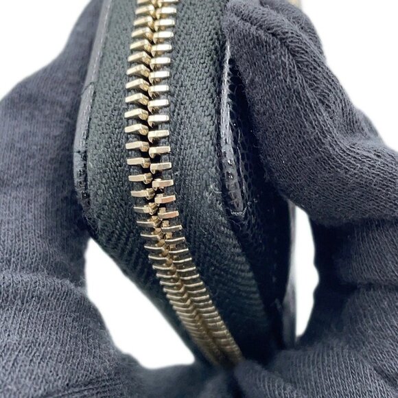 CHANEL Matelasse Classic Zip Coin Purse Calfskin/Rhinestone Black - Picture 7 of 15